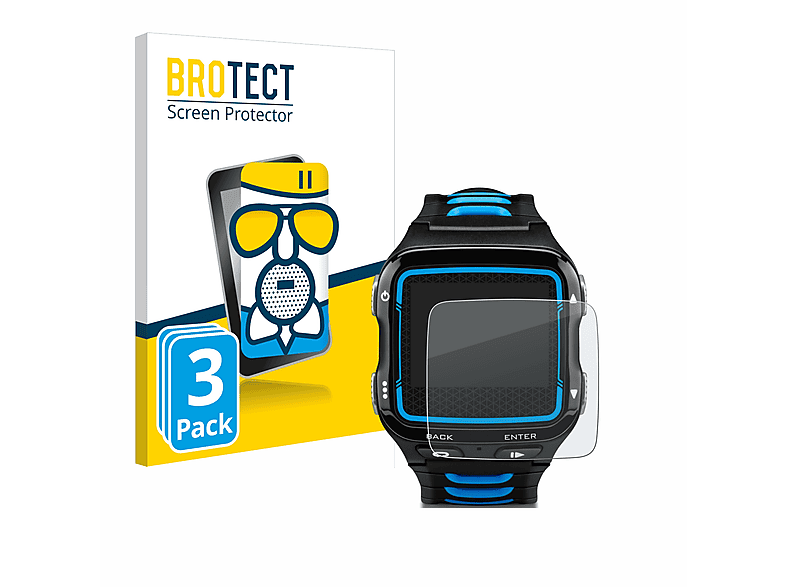 BROTECT 3x Airglass matte Schutzfolie(für Garmin Forerunner 920XT) | Smartwatch Schutzfolien & Gläser