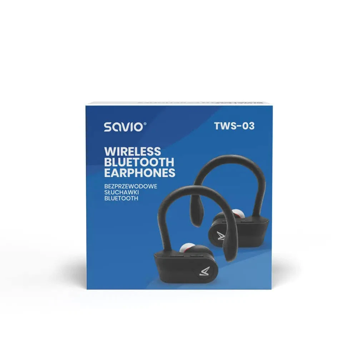 Kopfhörer SAVIO 5901986045502, Bluetooth Schwarz In-ear