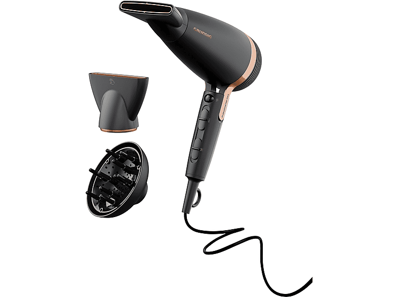 GRUNDIG HD 8080 NaturaShine 2300 W Saç Kurutma Makinesi Siyah