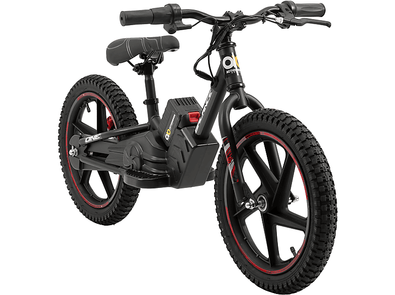 ACTIONBIKES MOTORS  Elektro Laufrad Balance Bike 16\' Kinderfahrrad (Laufradgröße: 16 Zoll, Kinder-Rad, rot)