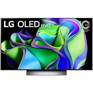TV OLED 48 - LG ELECTRONICS OLED48C36LA, UHD 4K, Procesador inteligente alpha9 4K Gen6, Smart TV, DVB-T2 (H.265), Negro