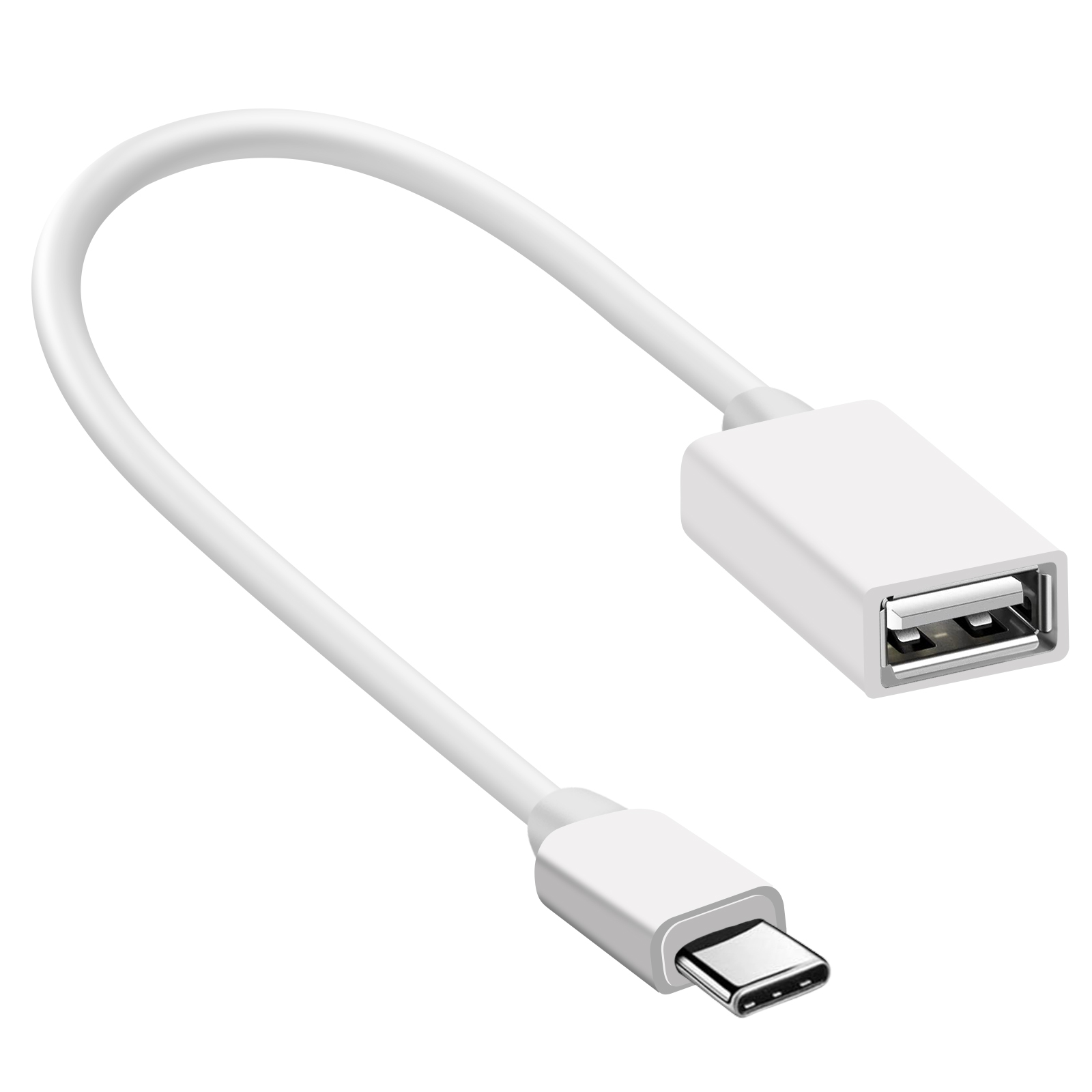 MAX EXCELL USB-C Weiß Universal, OTG-Adapter OTG auf Kabeladapter USB