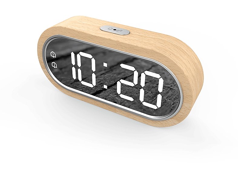 ATTALOS DTWX7 LED HOLZ - USB- und Wecker AAA-Batterie