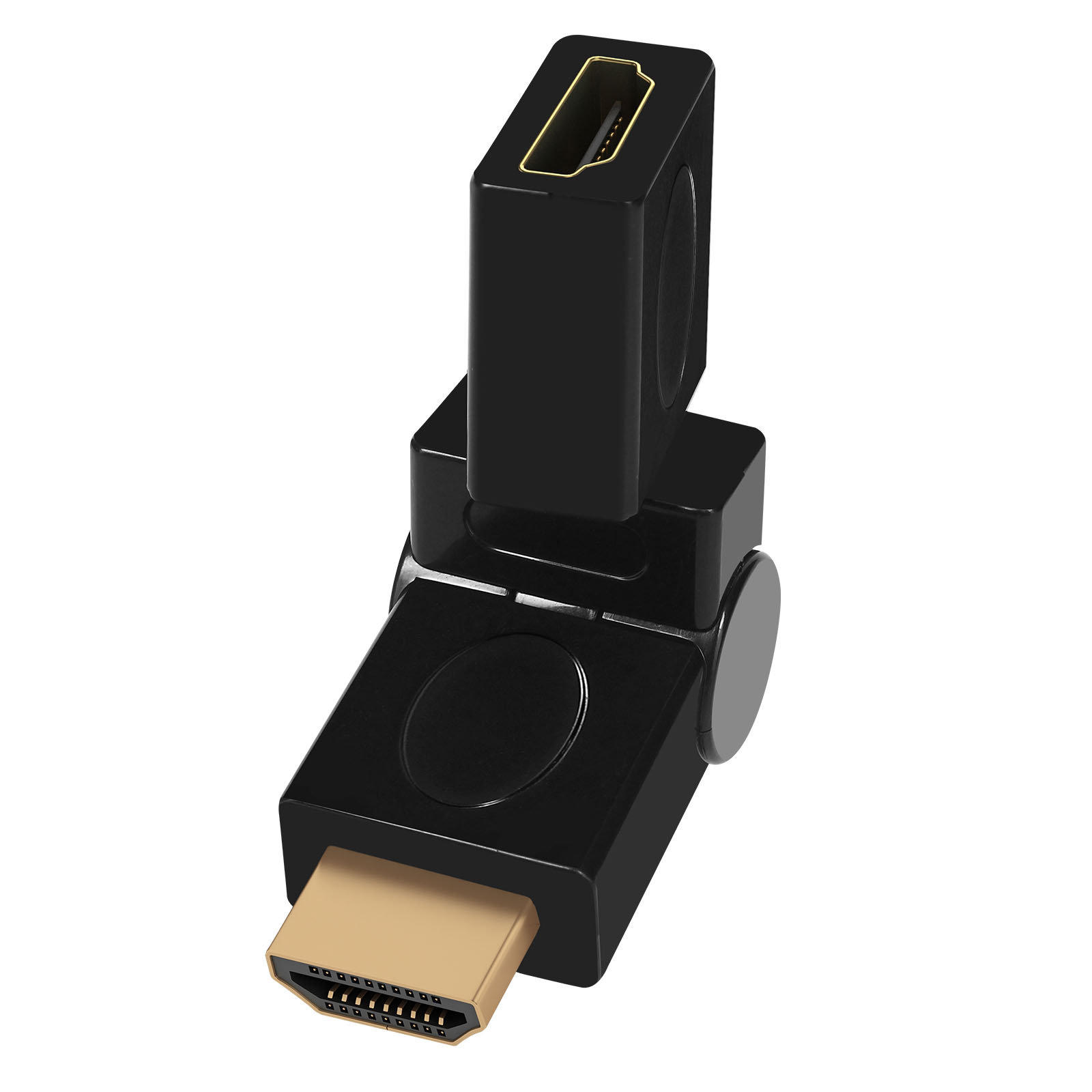 MAX EXCELL HDMI Universal, Abgewinkelt Schwarz Videoadapter Adapter