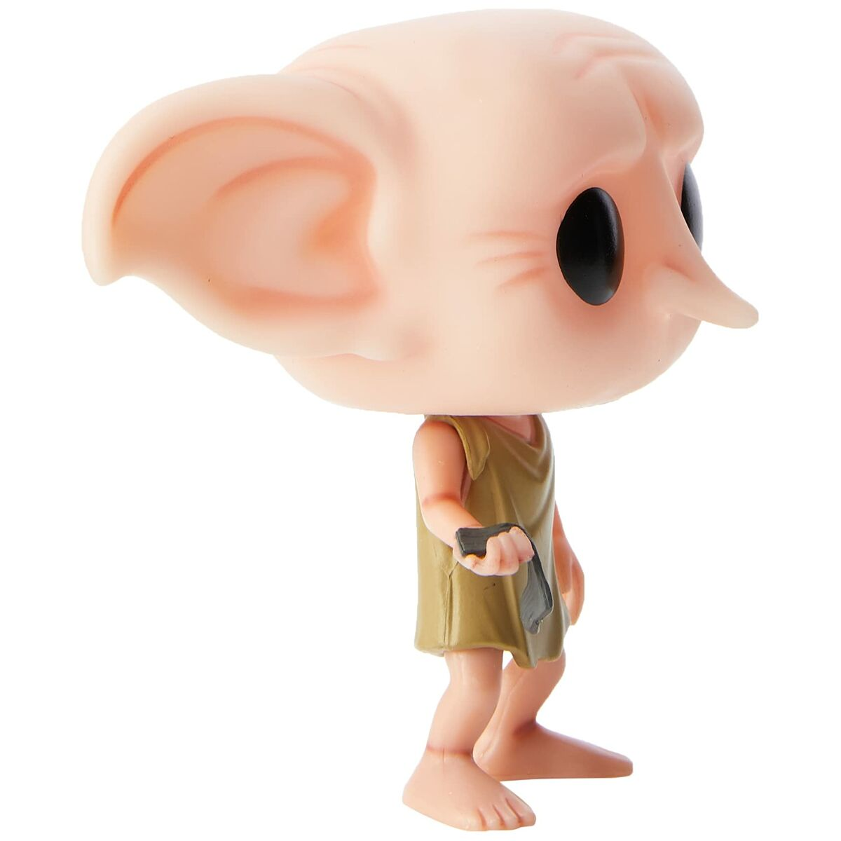 Figurka Dobby Funko Pop, jasny odcień skóry, duże uszy, ubrana w brązowy strój.