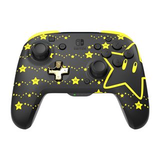 Mando  - REMATCH GLOW PDP, Nintendo Switch, Nintendo Switch OLED, Con o sin cable, Negro y Amarillo