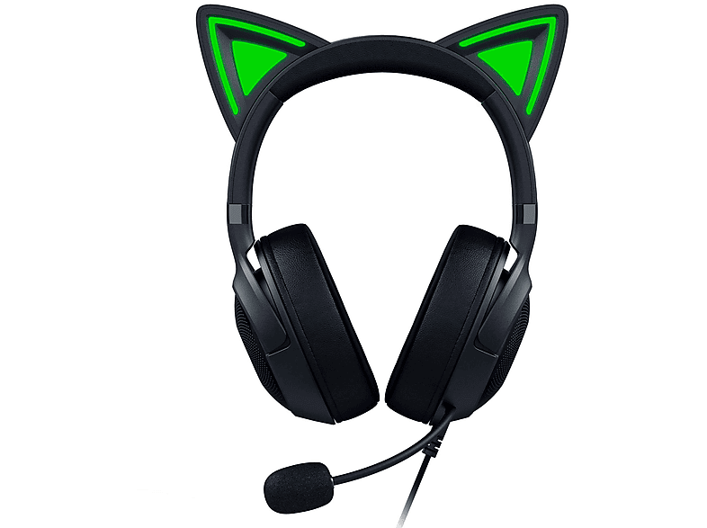 RAZER RZ0404730100R3M1 KRAKEN KITTY V2 BLACK, Overear Gaming