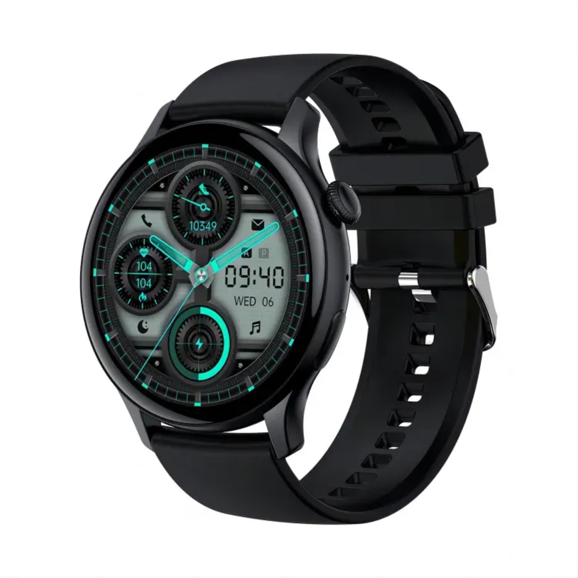 210 Smartwatch Schwarz 140 - mm, Silikon, steel MANIKE stainless HK85