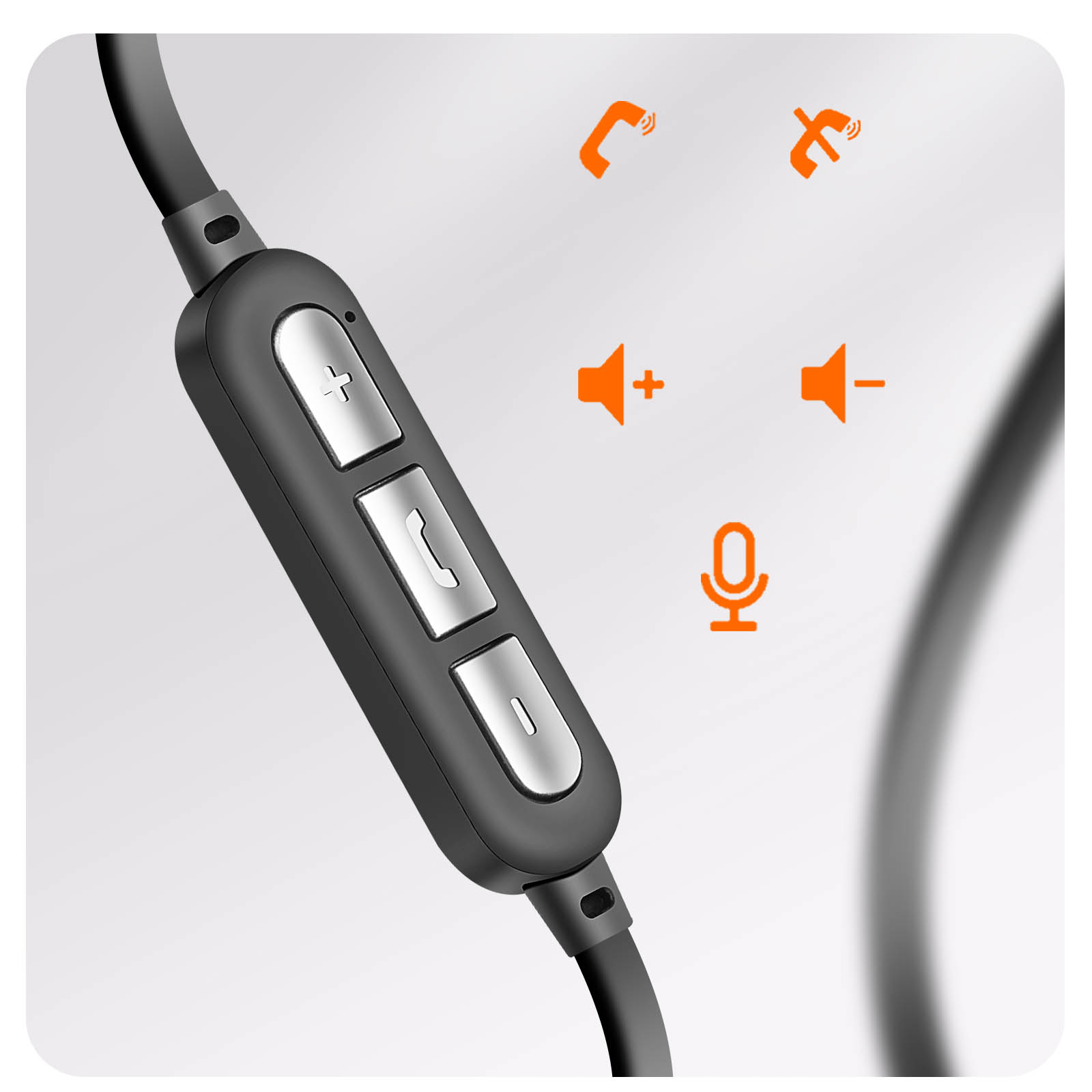 LINQ mit Halsband, Bluetooth 40m Reichweite Kopfhörer