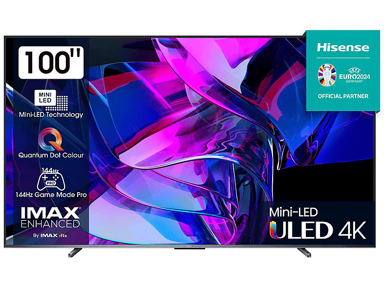 HISENSE 100 U 7 KQ LED TV (Flat, 100 Zoll / 253 cm, UHD 4K, SMART