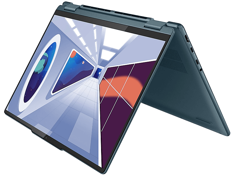 LENOVO Yoga 7 14ARP8 (82YM004QGE), Interner 5 16 Display RAM, GB Notebook Zoll 14 blau GB Prozessor, 512 Ryzen™ mit Speicher