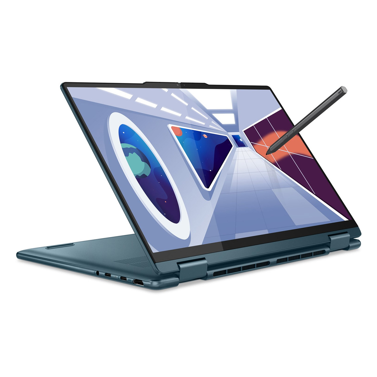 LENOVO Yoga 7 GB 14 Interner Ryzen™ RAM, 5 Display mit blau 512 Prozessor, GB Speicher, 14ARP8 Zoll 16 (82YM004QGE), Notebook