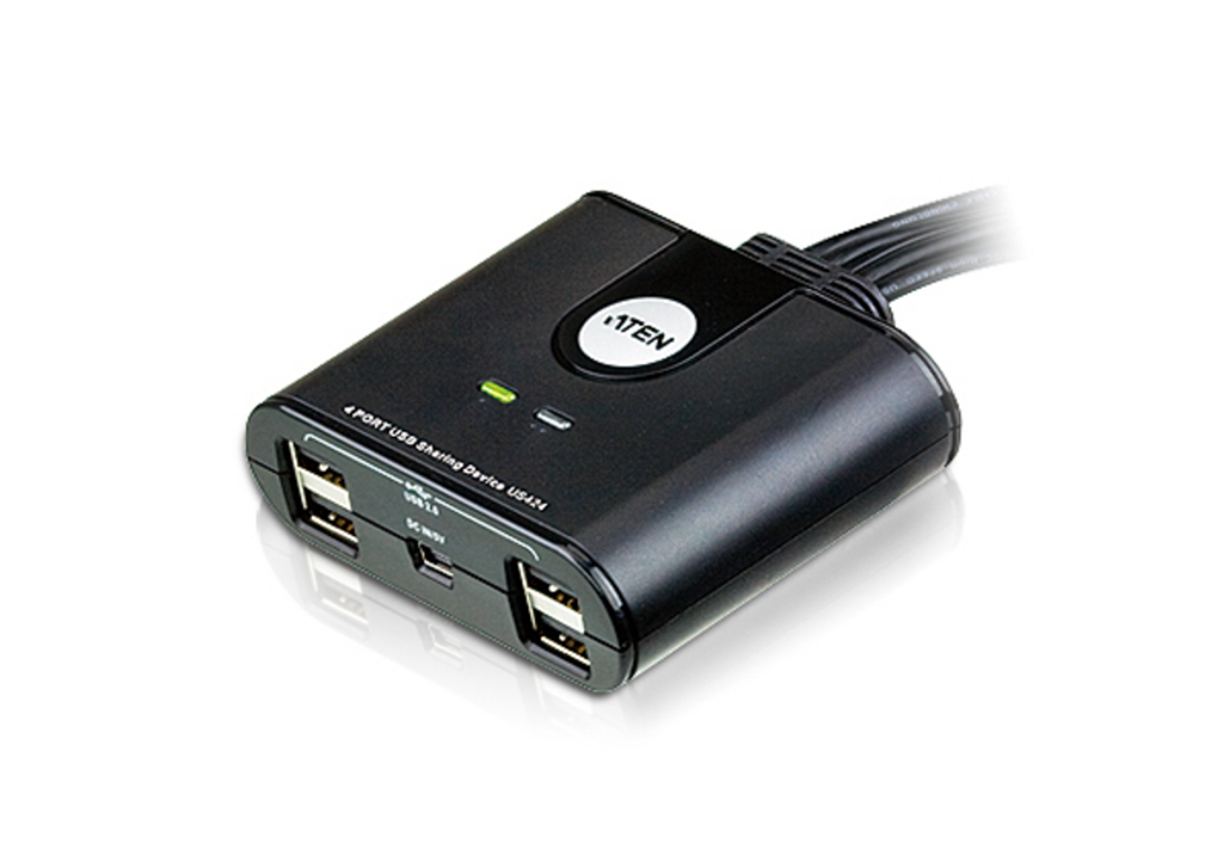 Schwarz US424, Hub USB, ATEN