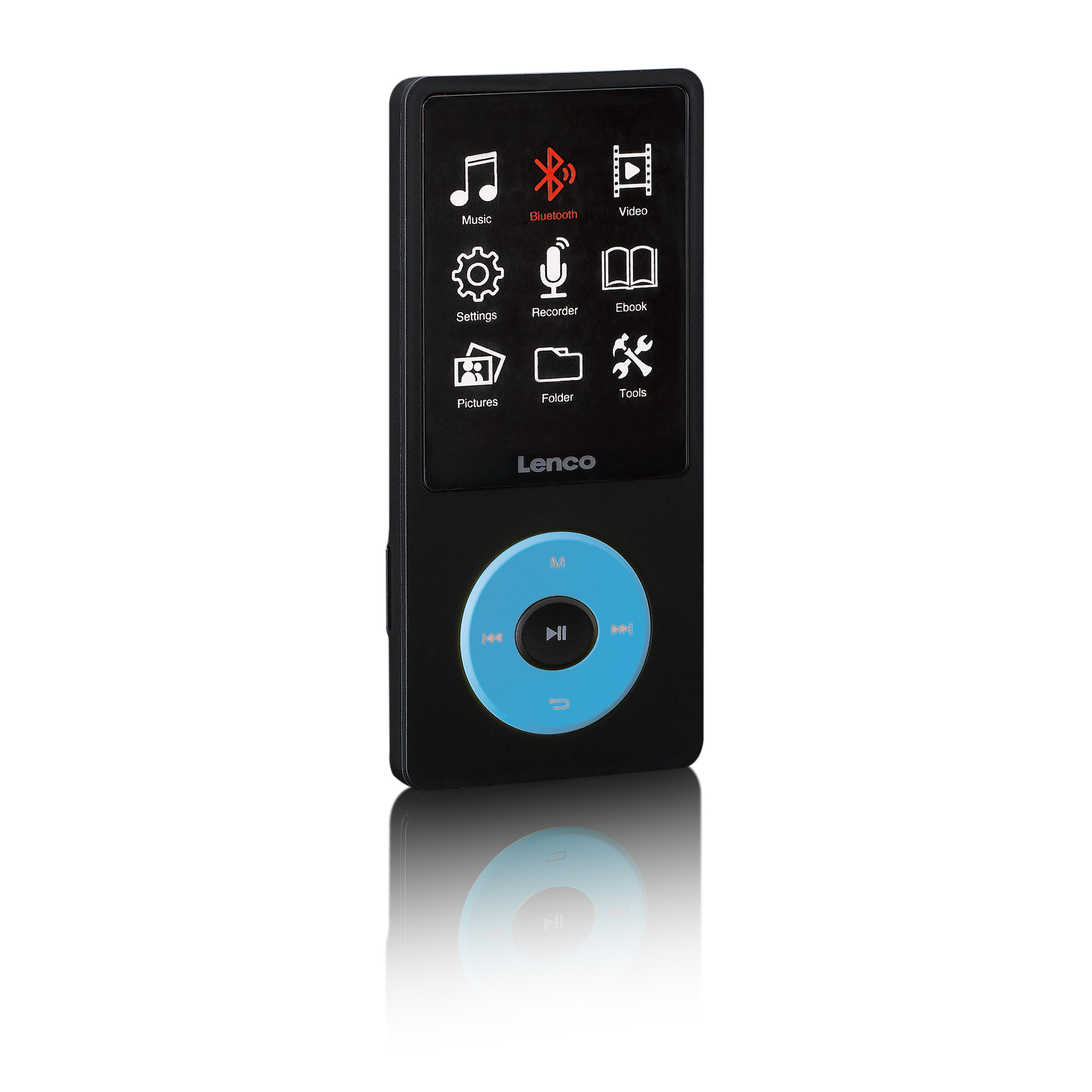 LENCO XEMIO-860BU MP3/MP4-Spieler (8 GB, Blau,Schwarz)