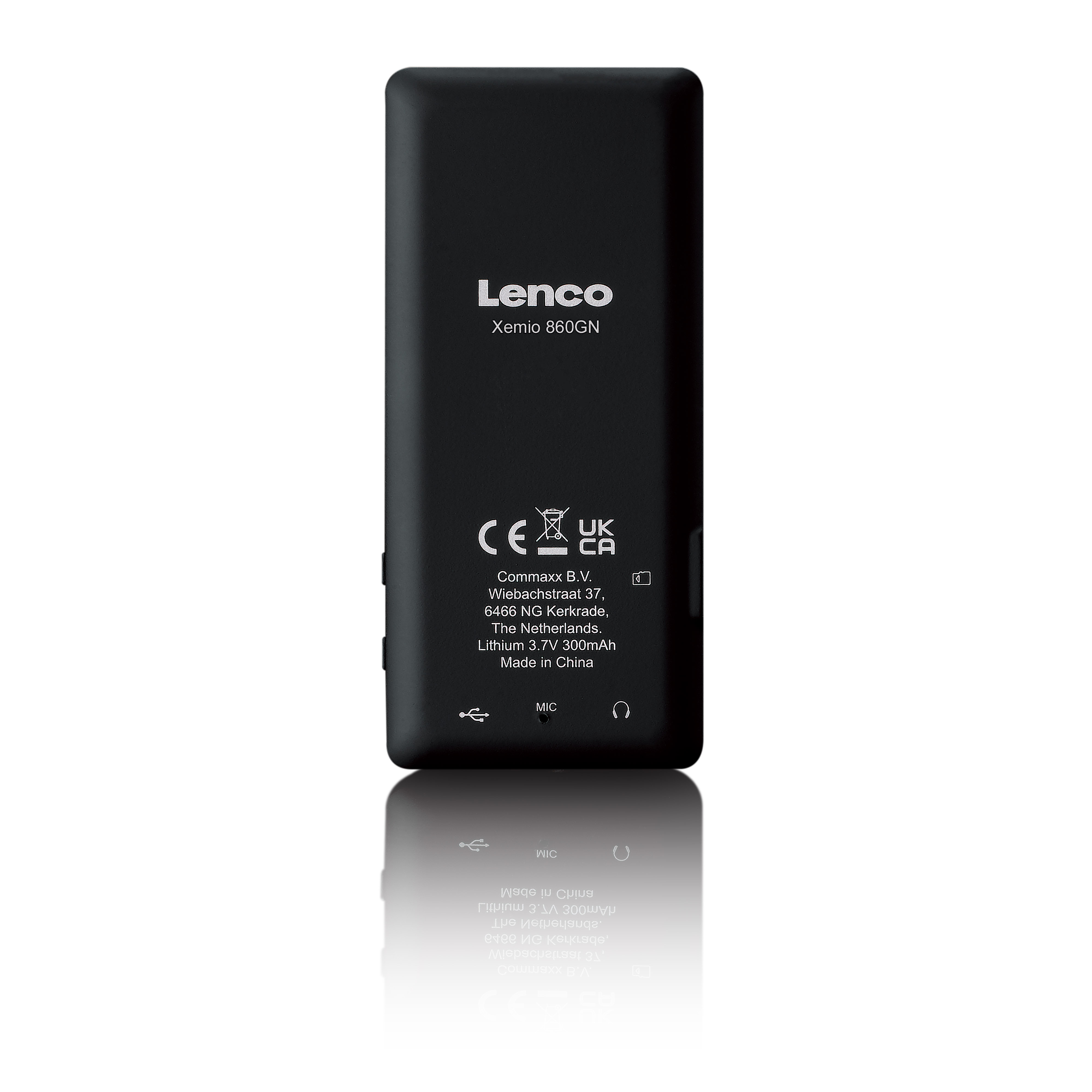 LENCO Xemio-860GN Lecteur MP3/MP4 8 GB, Noir,Citron vert