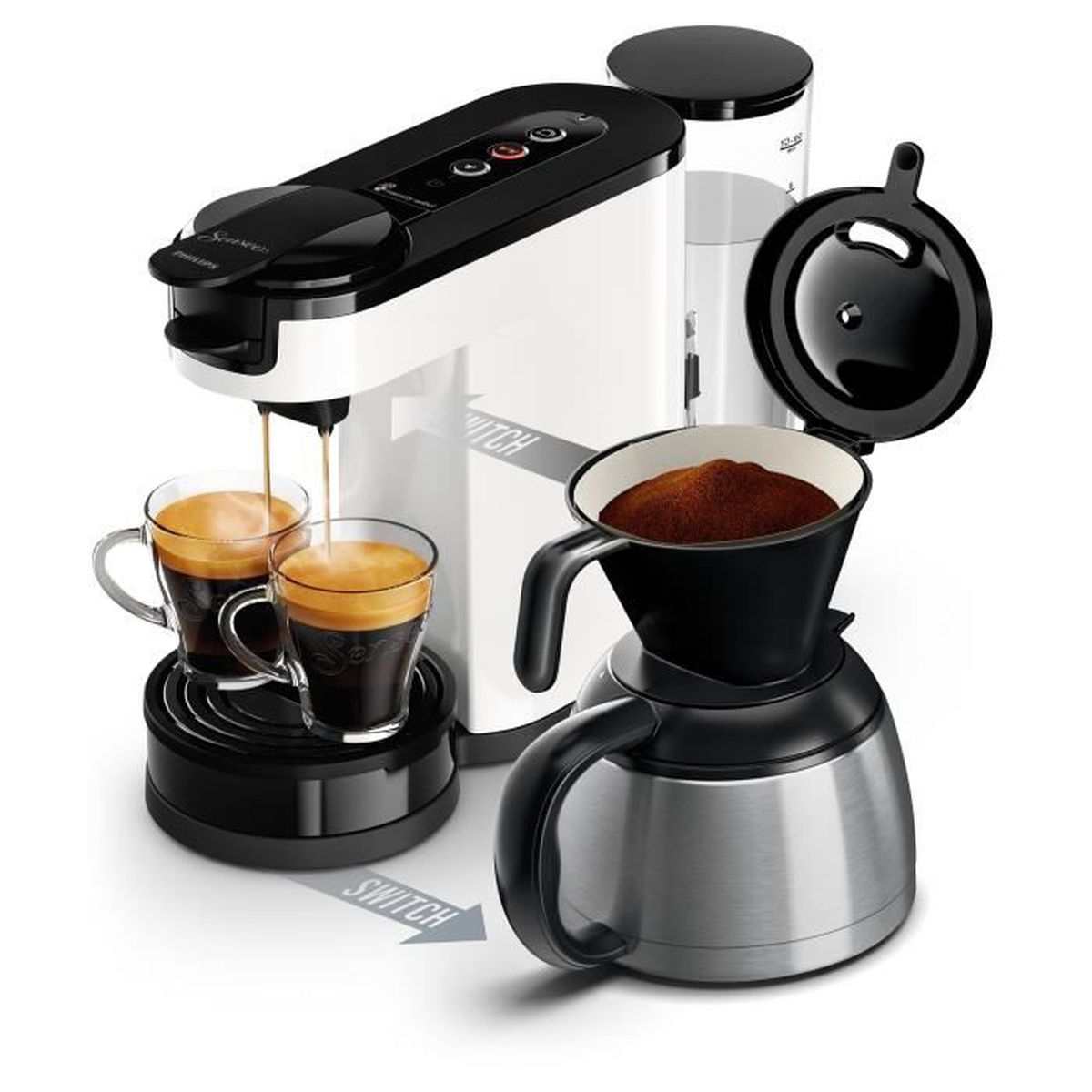 PHILIPS Senseo Switch HD6592/05 Kaffeemaschine Crema