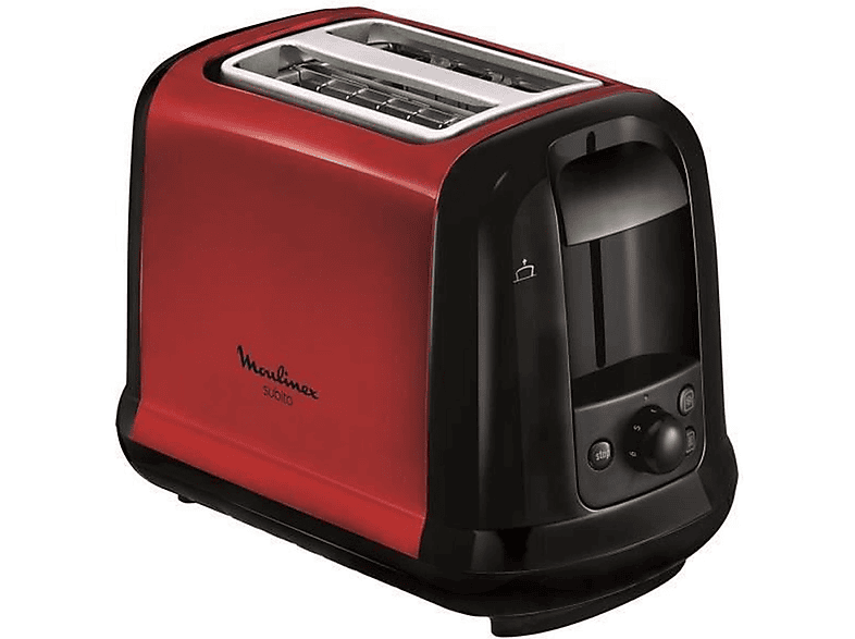 MOULINEX LT260D11 SUBITO 2) - Schlitze: Toaster (850 Rot Watt,
