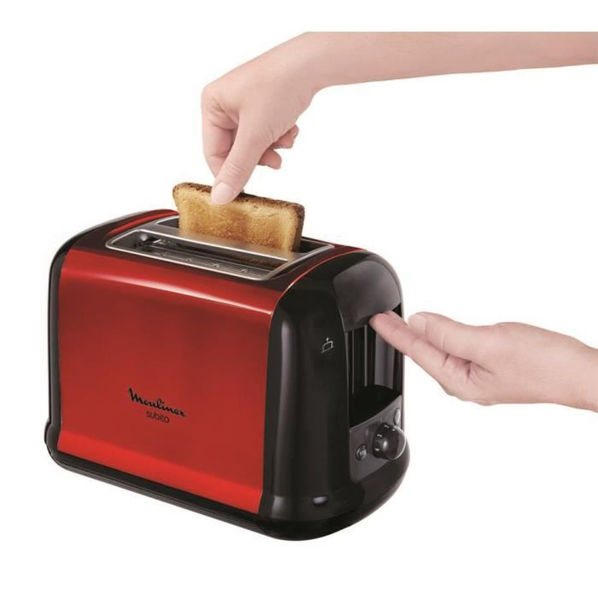 MOULINEX Rot Toaster LT260D11 (850 SUBITO Watt, 2) Schlitze: -
