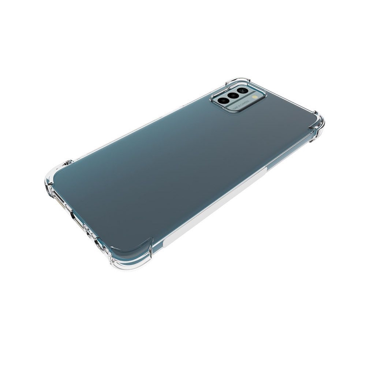 WIGENTO 1x Ecken TPU G22 Schock 4G, verstärkte Silikon Transparent Backcover, dünn robust, Hülle Nokia