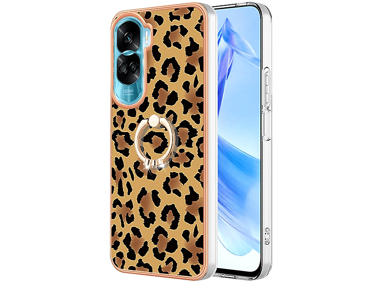 WIGENTO TPU Feel / + Hülle 90 PC Gelb Backcover, Druck Honor, Ring, Design Lite, mit