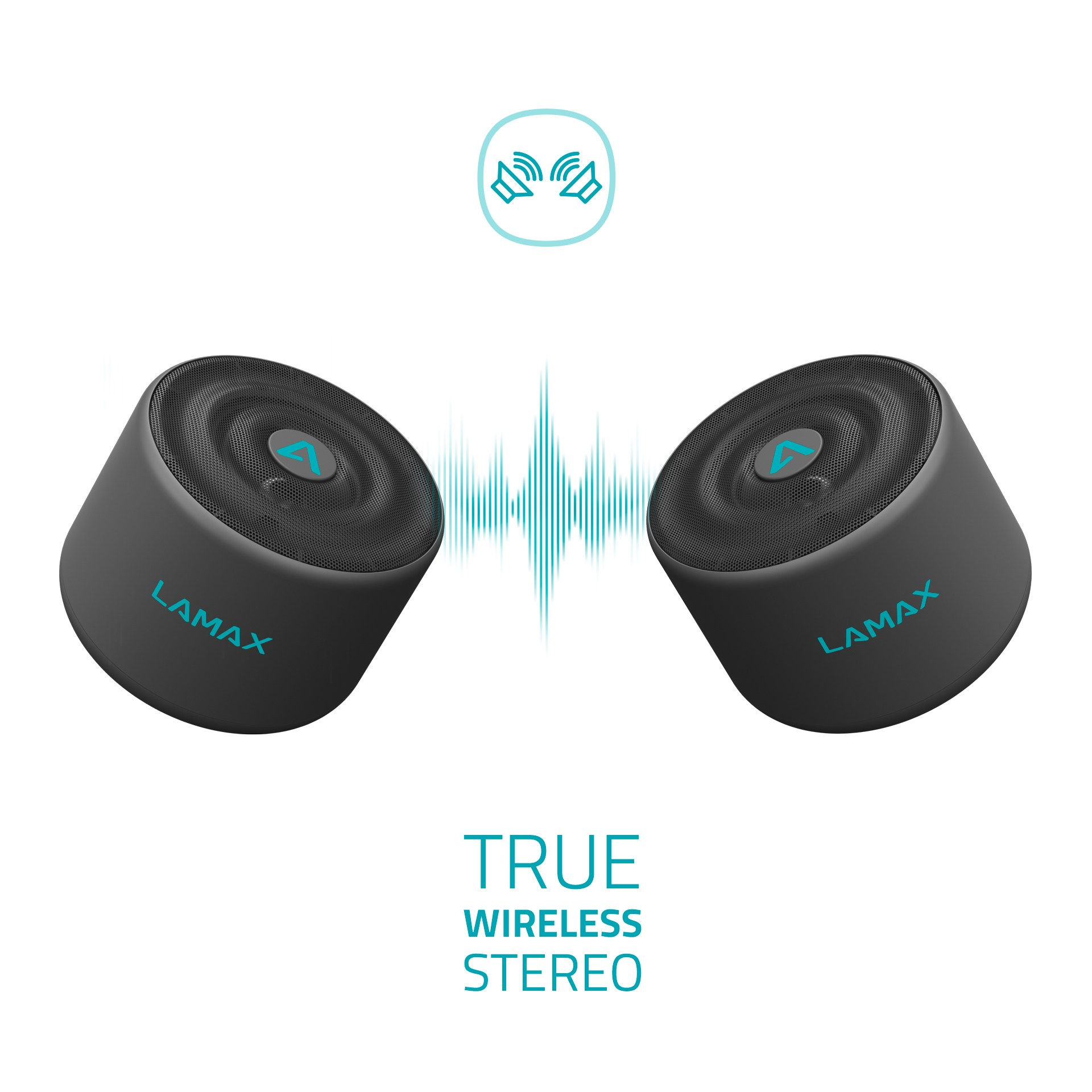 LAMAX Sphere2 Lautsprecher Bluetooth-Lautsprecher, schwarz