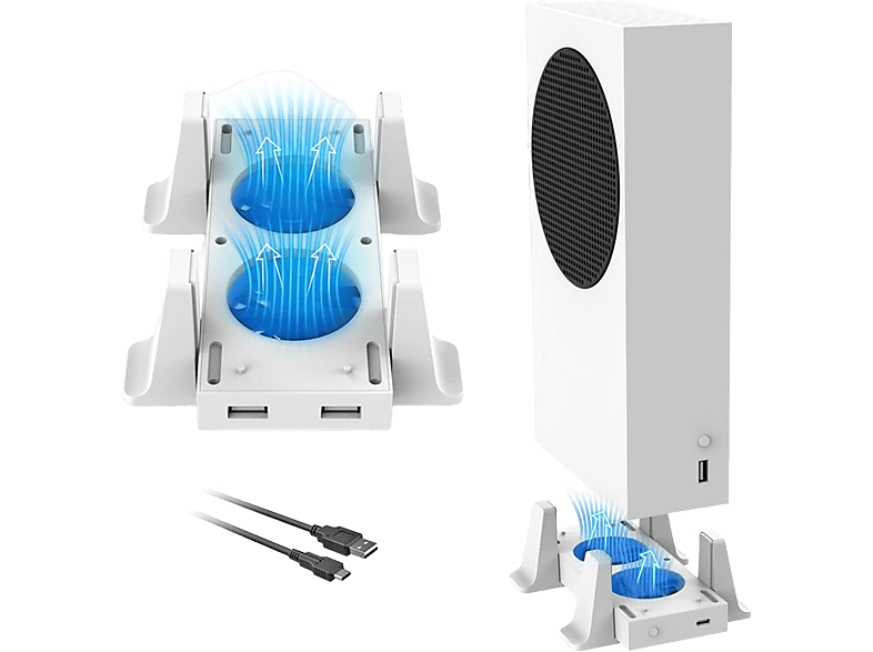TADOW Mainframe-Kühlgebläse, USB-Anschluss und Konsolenzubehör Xbox-Controller 2 Ventilatoren