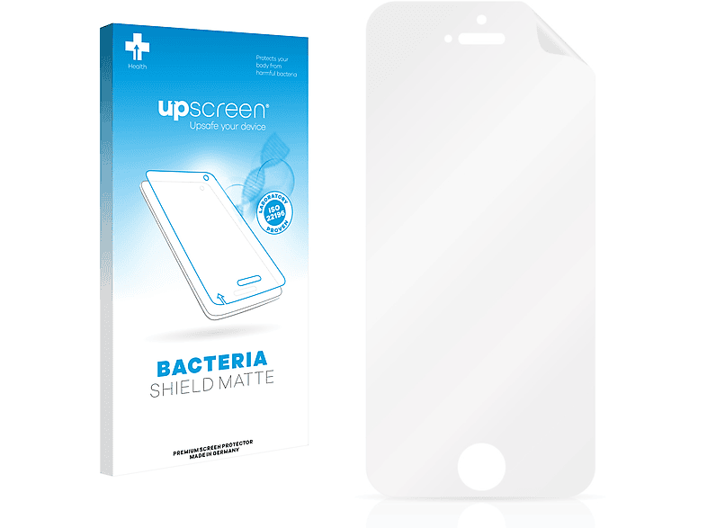 UPSCREEN antibakteriell entspiegelt matte 5S) iPhone Schutzfolie(für Apple