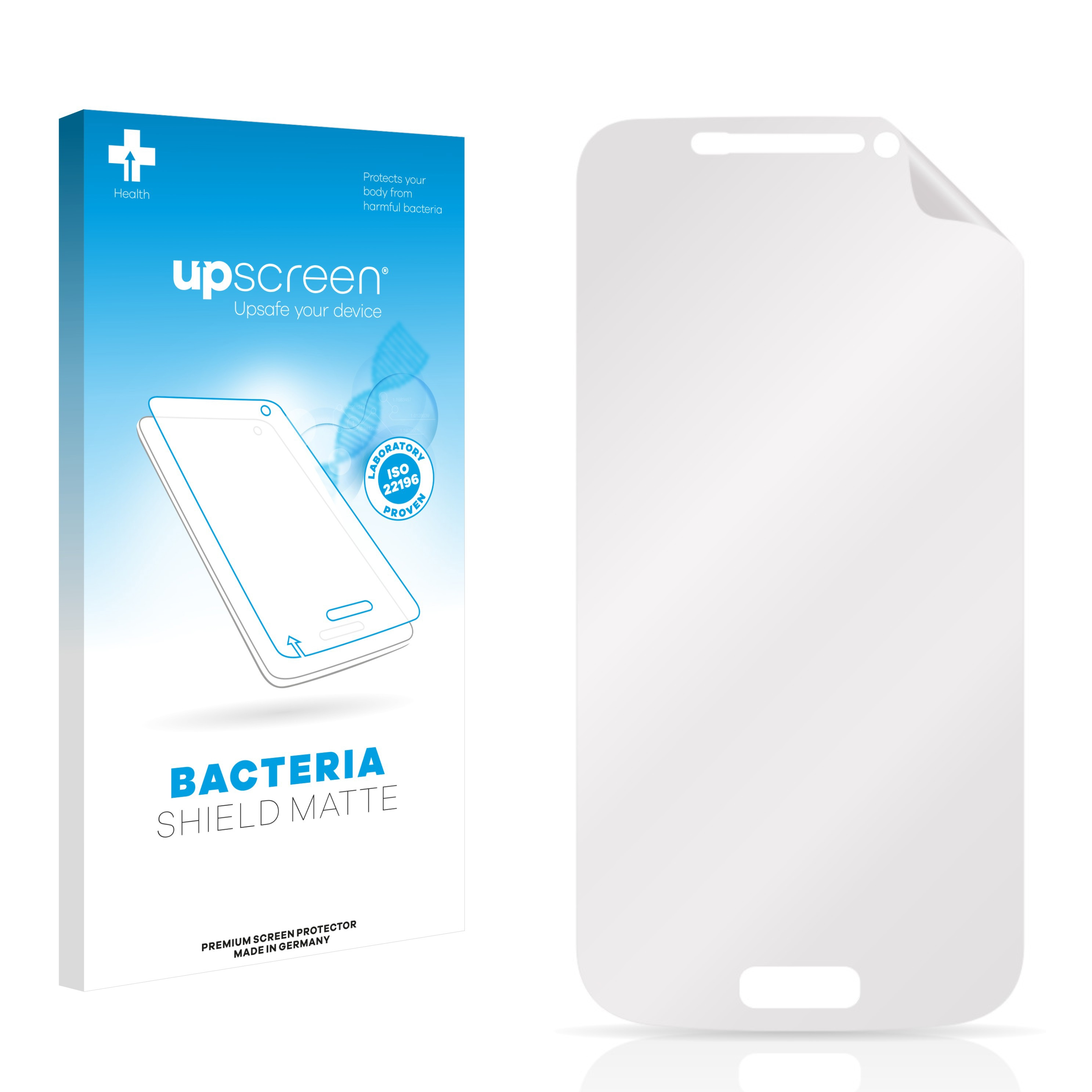Zoom) Schutzfolie(für Samsung entspiegelt matte UPSCREEN antibakteriell Galaxy S4