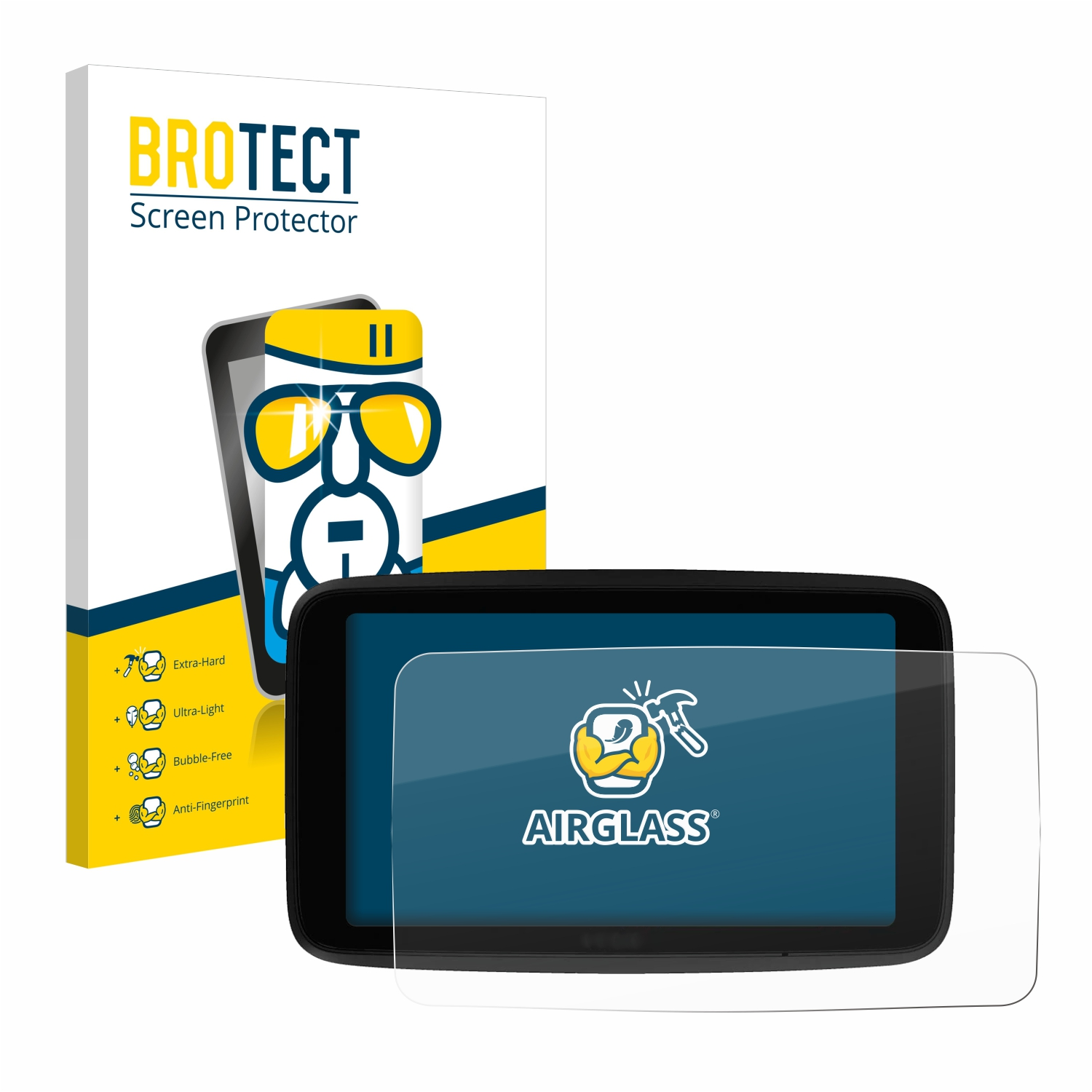 BROTECT Airglass klare Schutzfolie(für TomTom 6\