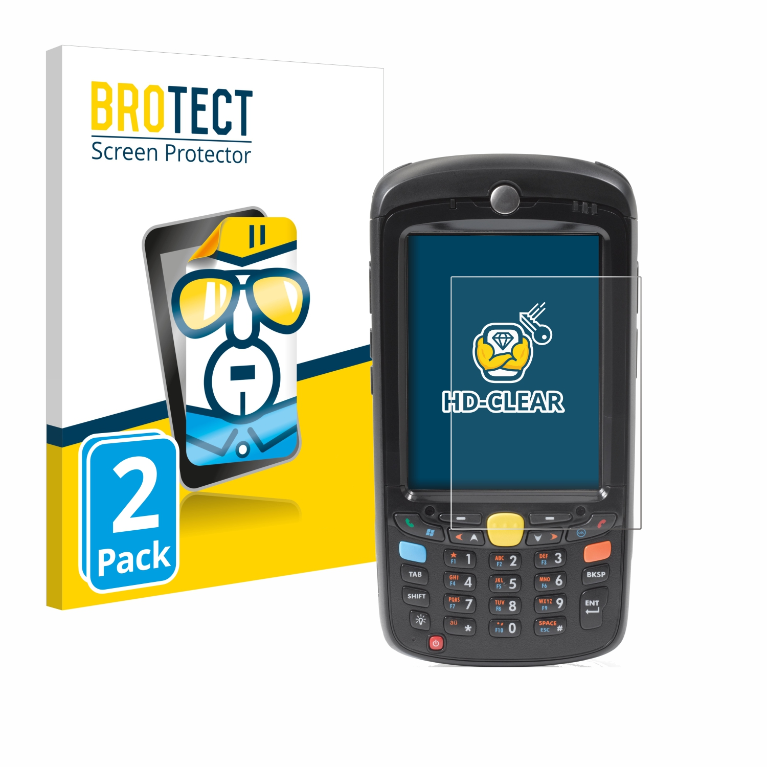 MC55) Motorola BROTECT 2x klare Schutzfolie(für