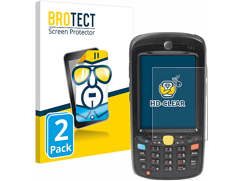 BROTECT 2x klare Schutzfolie(für Motorola MC55)