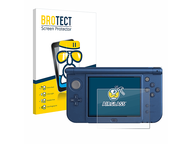 BROTECT Airglass klare Schutzfolie(für Nintendo New 3DS XL (Unteres Display))