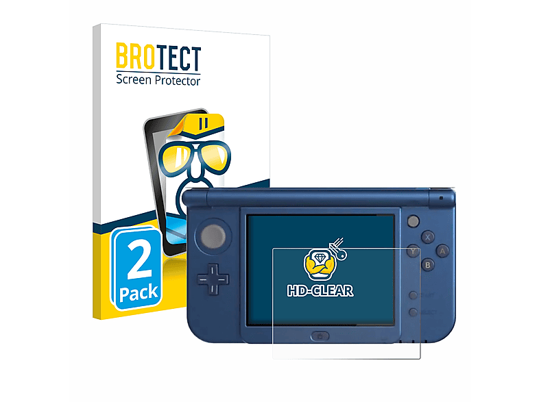 New Display)) (Unteres Schutzfolie(für 3DS 2x klare BROTECT XL Nintendo
