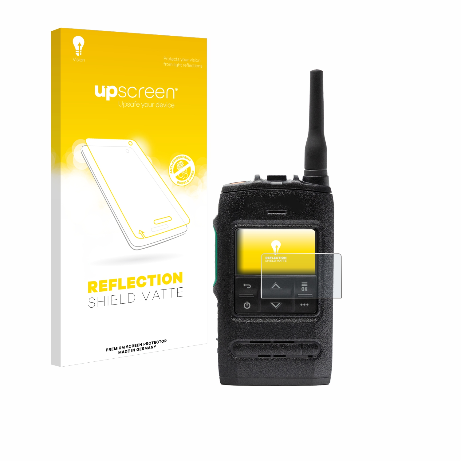 UPSCREEN entspiegelt matte Schutzfolie(für Motorola Compact Tetra Radio) ST7500