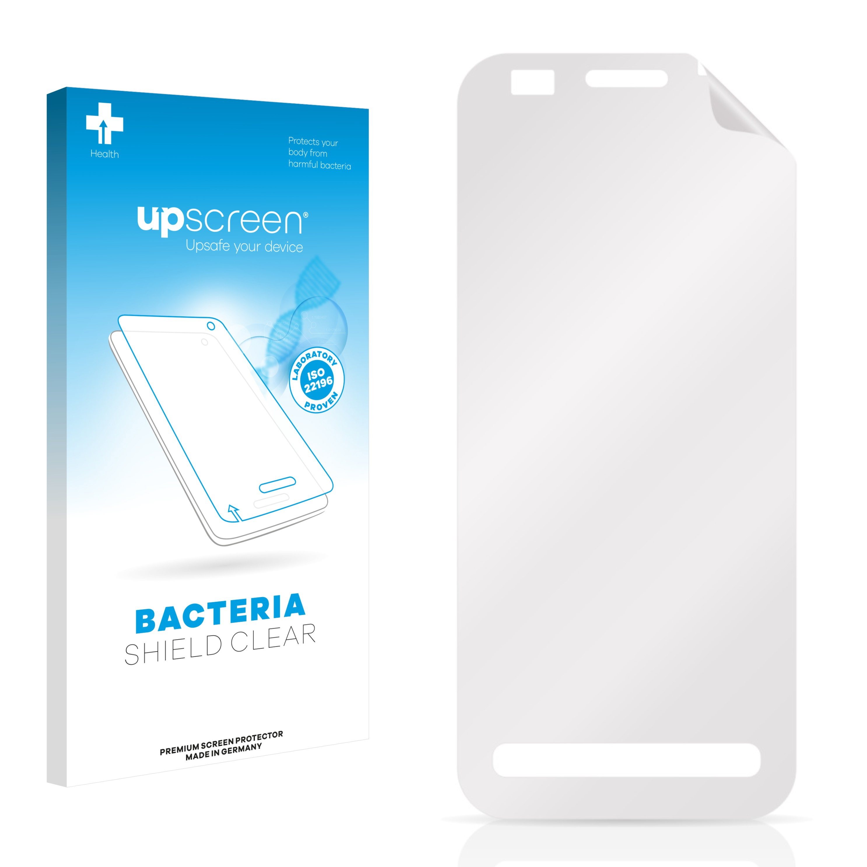 UPSCREEN antibakteriell klare Schutzfolie(für Nokia C6-00)
