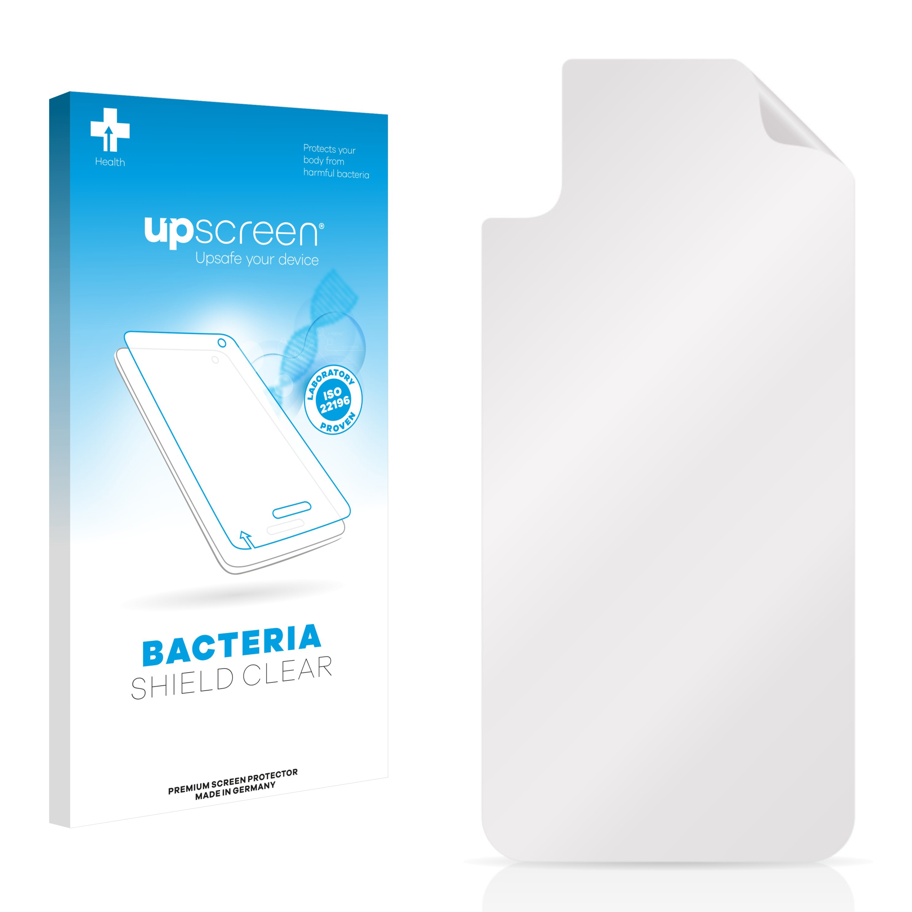 UPSCREEN Apple klare Schutzfolie(für iPhone antibakteriell Xs)