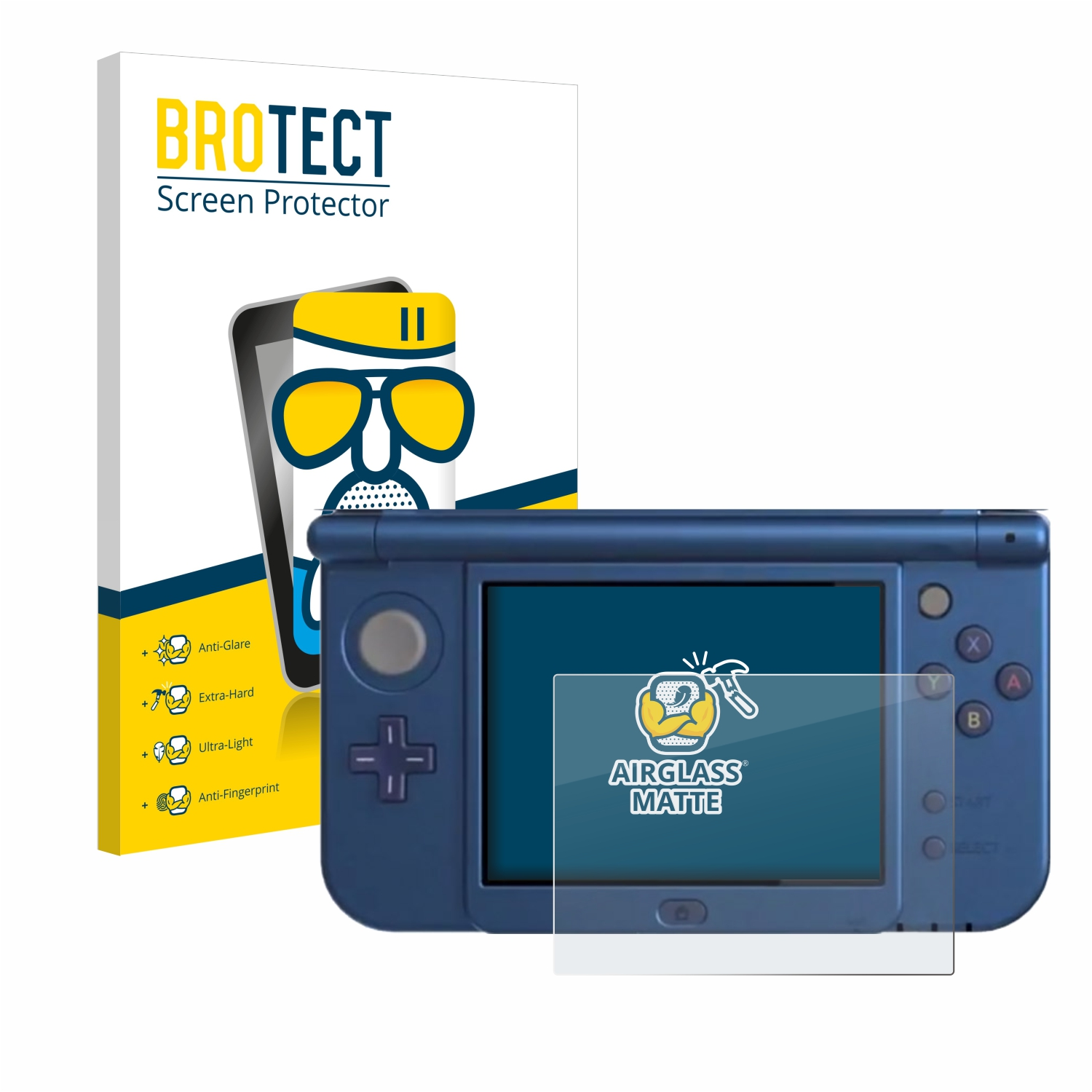 BROTECT Airglass matte Schutzfolie(für Display)) New XL Nintendo (Unteres 3DS