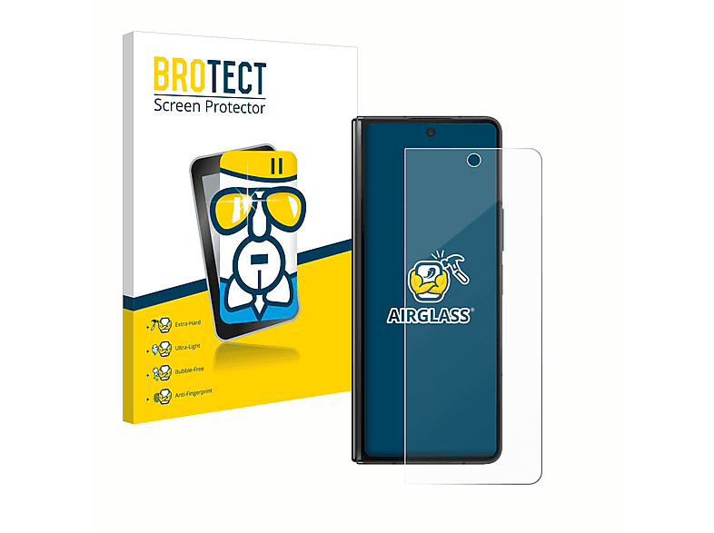 BROTECT Airglass klare Schutzfolie(für Galaxy Fold 5) Z Samsung