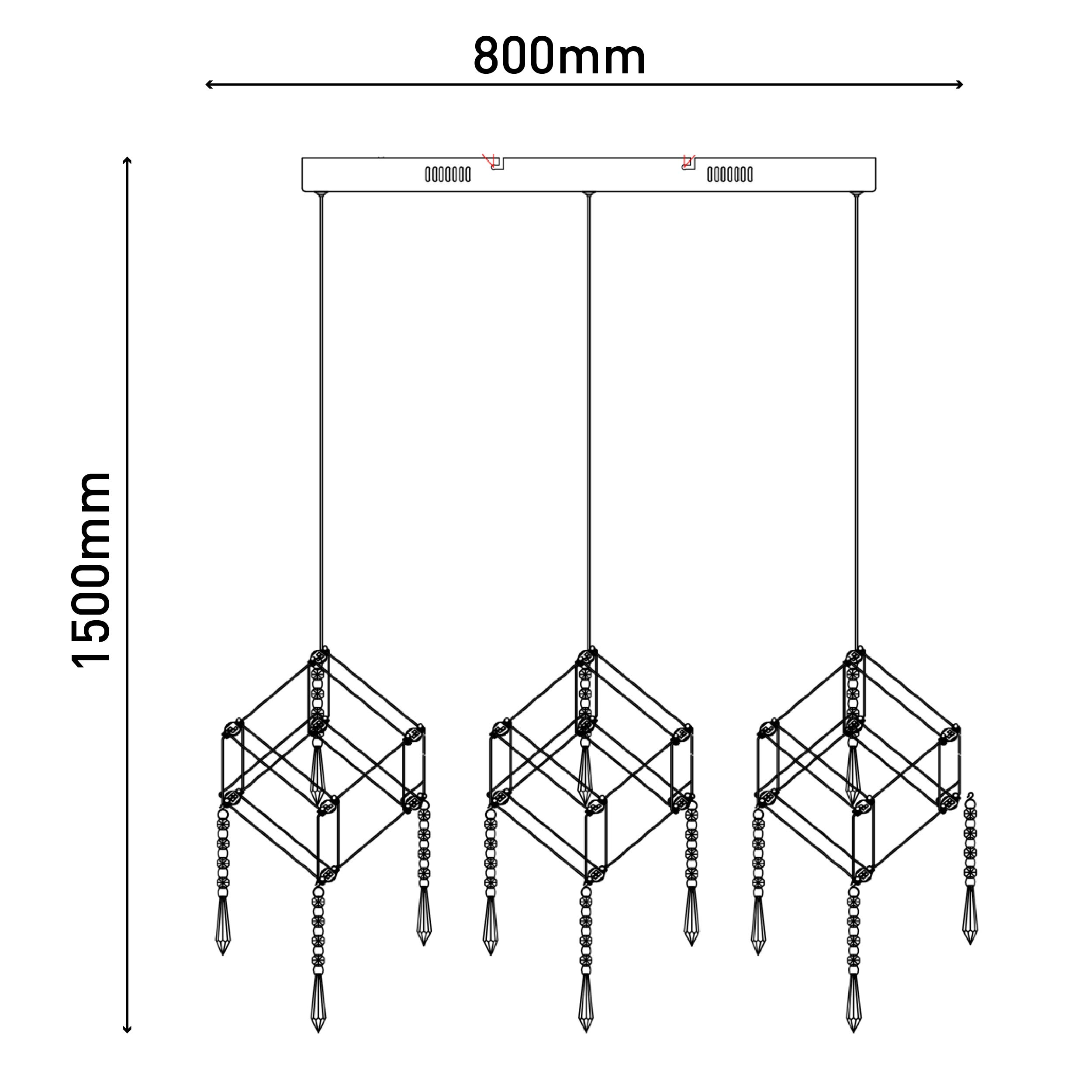 LEUCHTEN NÄVE LED Pendelleuchte Warmweiss ARANEUS