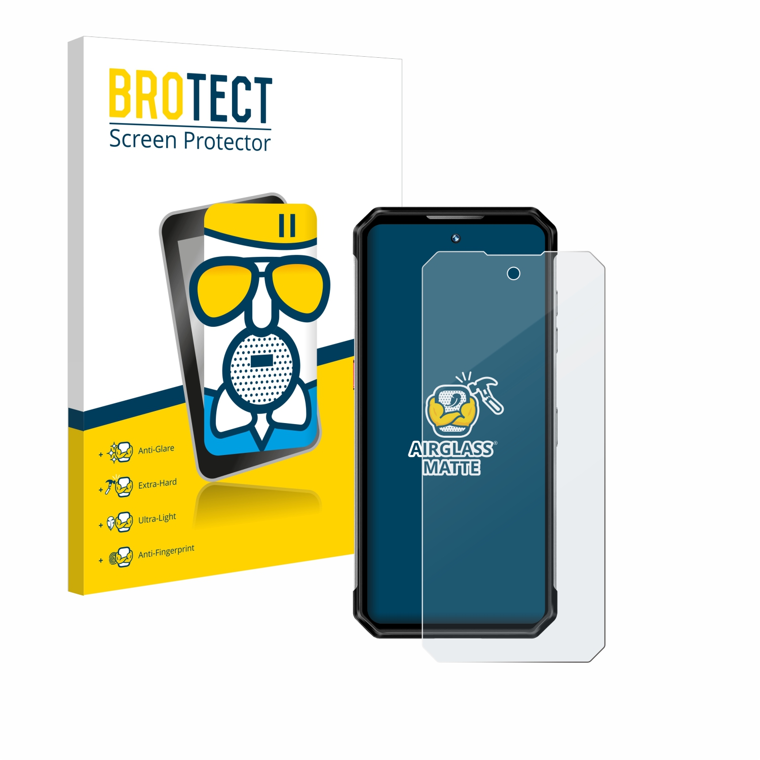 BROTECT Airglass matte Ultra) Schutzfolie(für WP21 Oukitel
