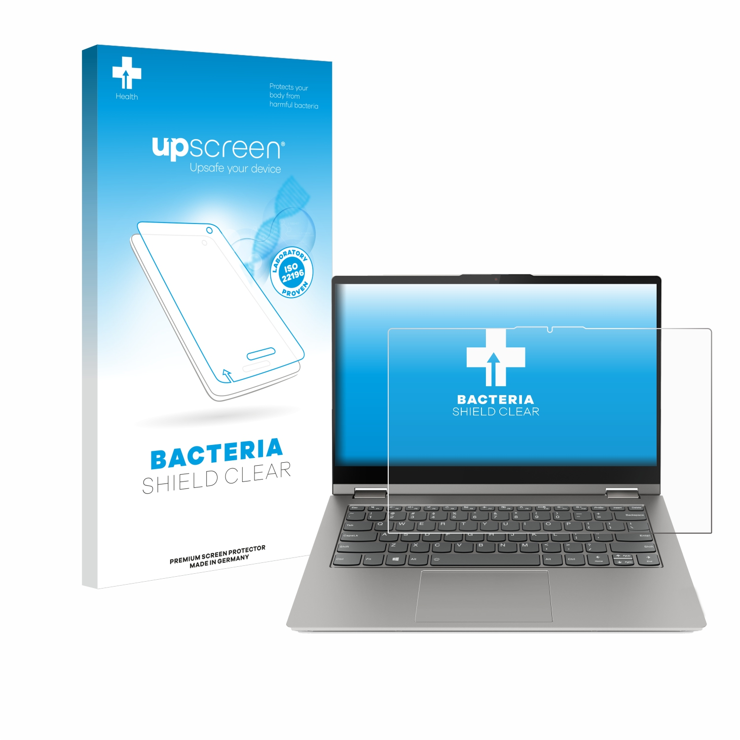 UPSCREEN antibakteriell klare Schutzfolie(für Lenovo G3) 14s Yoga ThinkBook