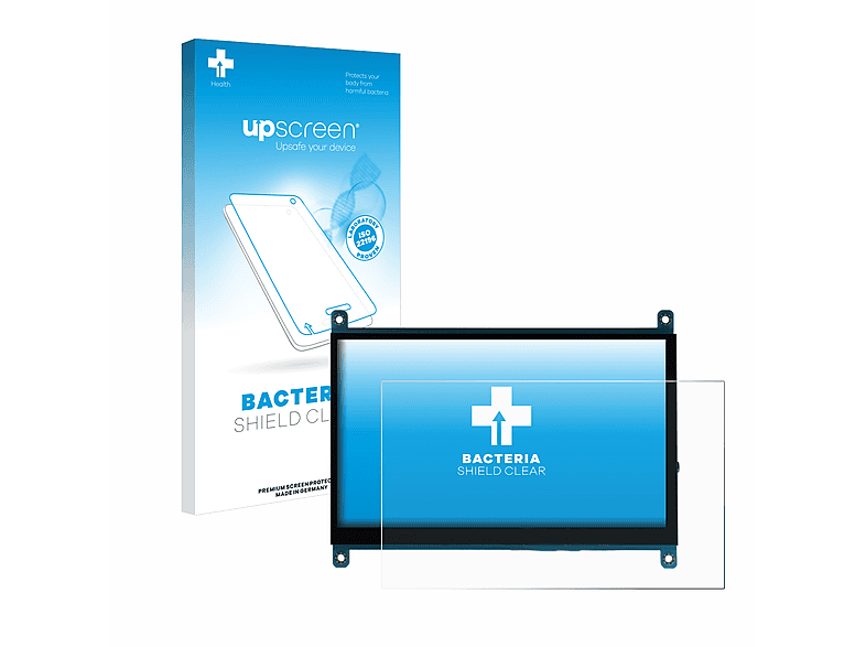 UPSCREEN antibakteriell klare Schutzfolie(für Joy-IT LCD 7\