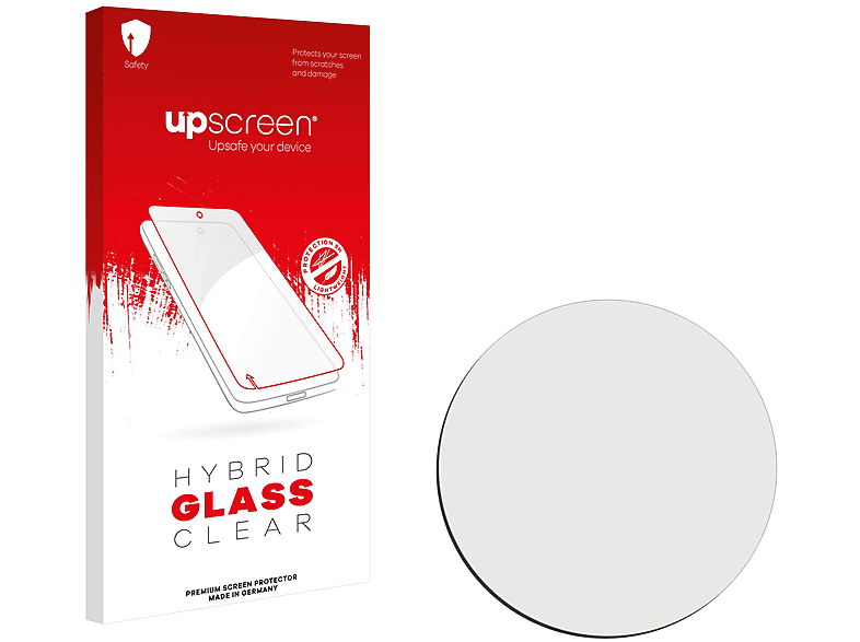 UPSCREEN klare Schutzfolie(für Universal Armbanduhren (Kreisrund, ø: 41 mm))