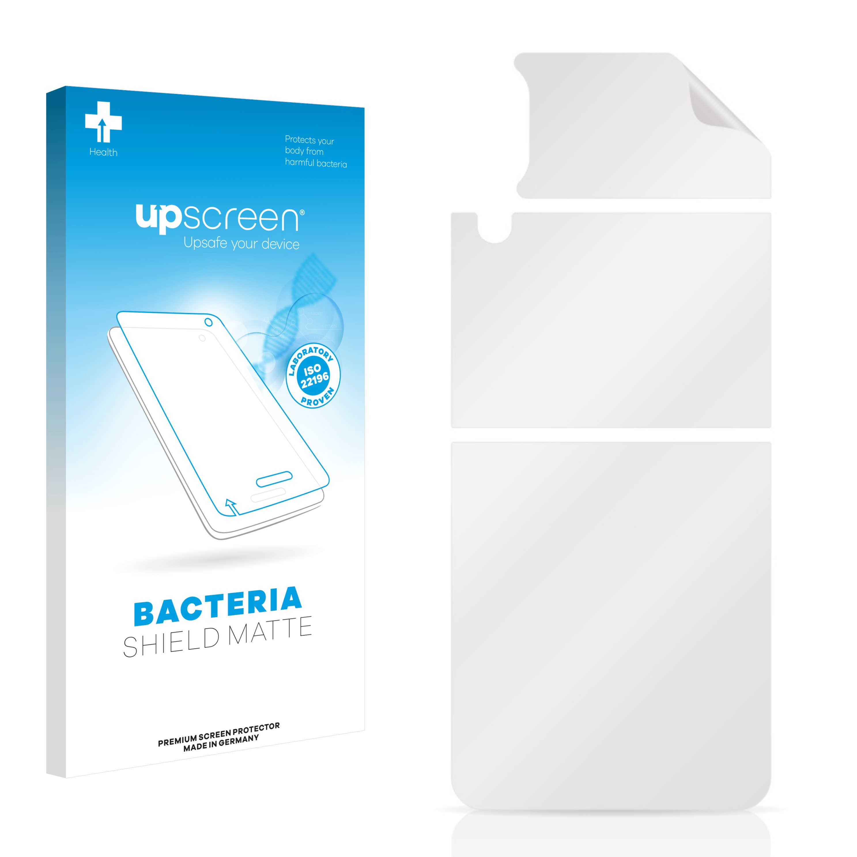 entspiegelt 4) UPSCREEN Samsung Galaxy Flip Z matte antibakteriell Schutzfolie(für