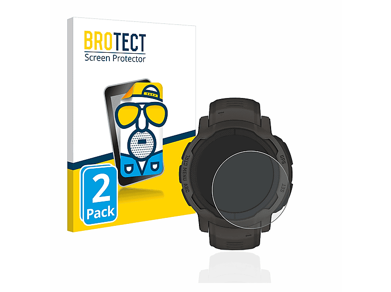 BROTECT 2x Garmin Schutzfolie(für 2) Instinct matte