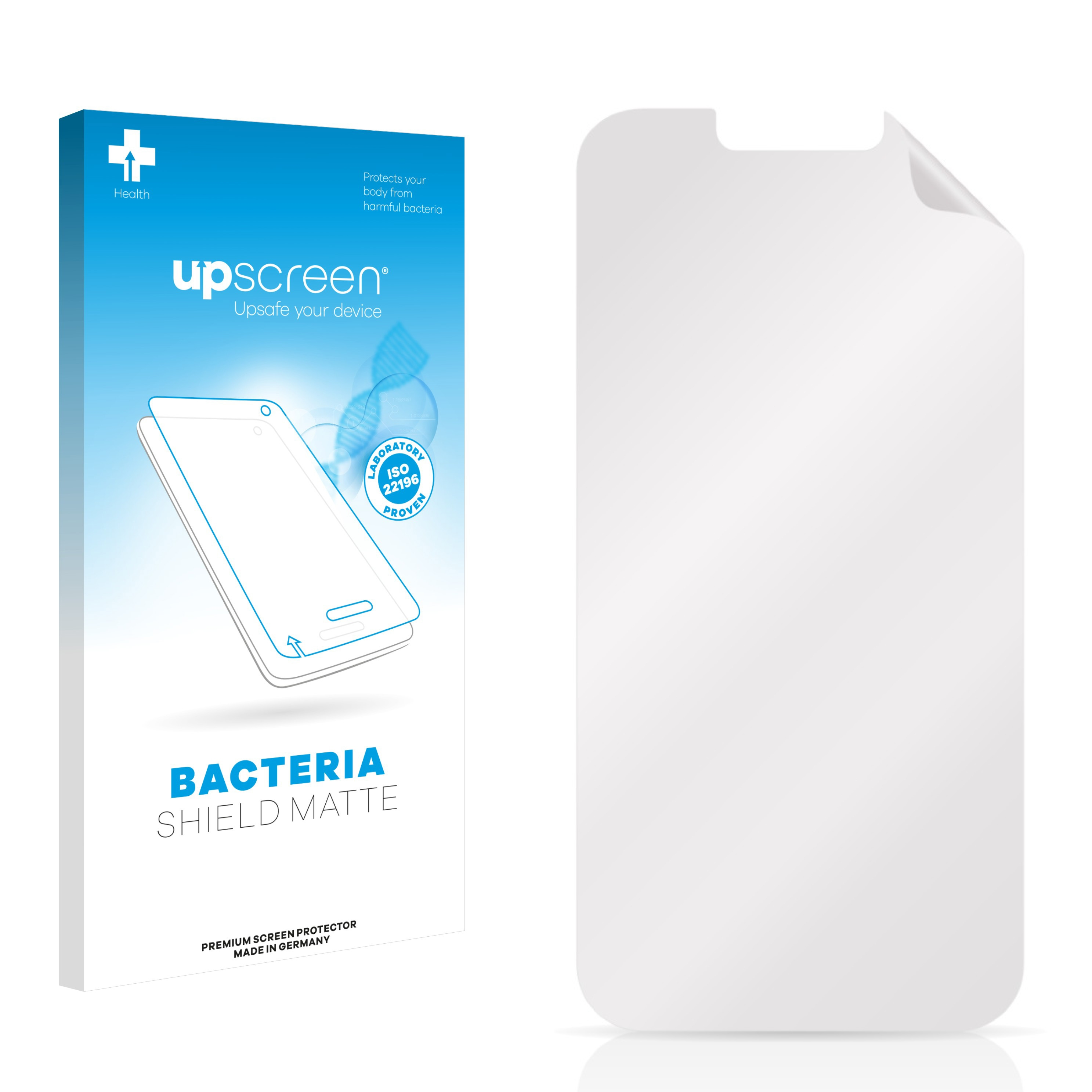 UPSCREEN antibakteriell entspiegelt matte Pro) 13 iPhone Schutzfolie(für Apple