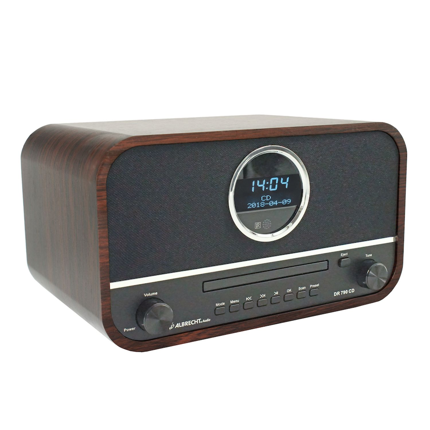 ALBRECHT DR 790 DAB, Radio, Digitalradio, Internet DAB+, FM, Bluetooth, Braun/Schwarz