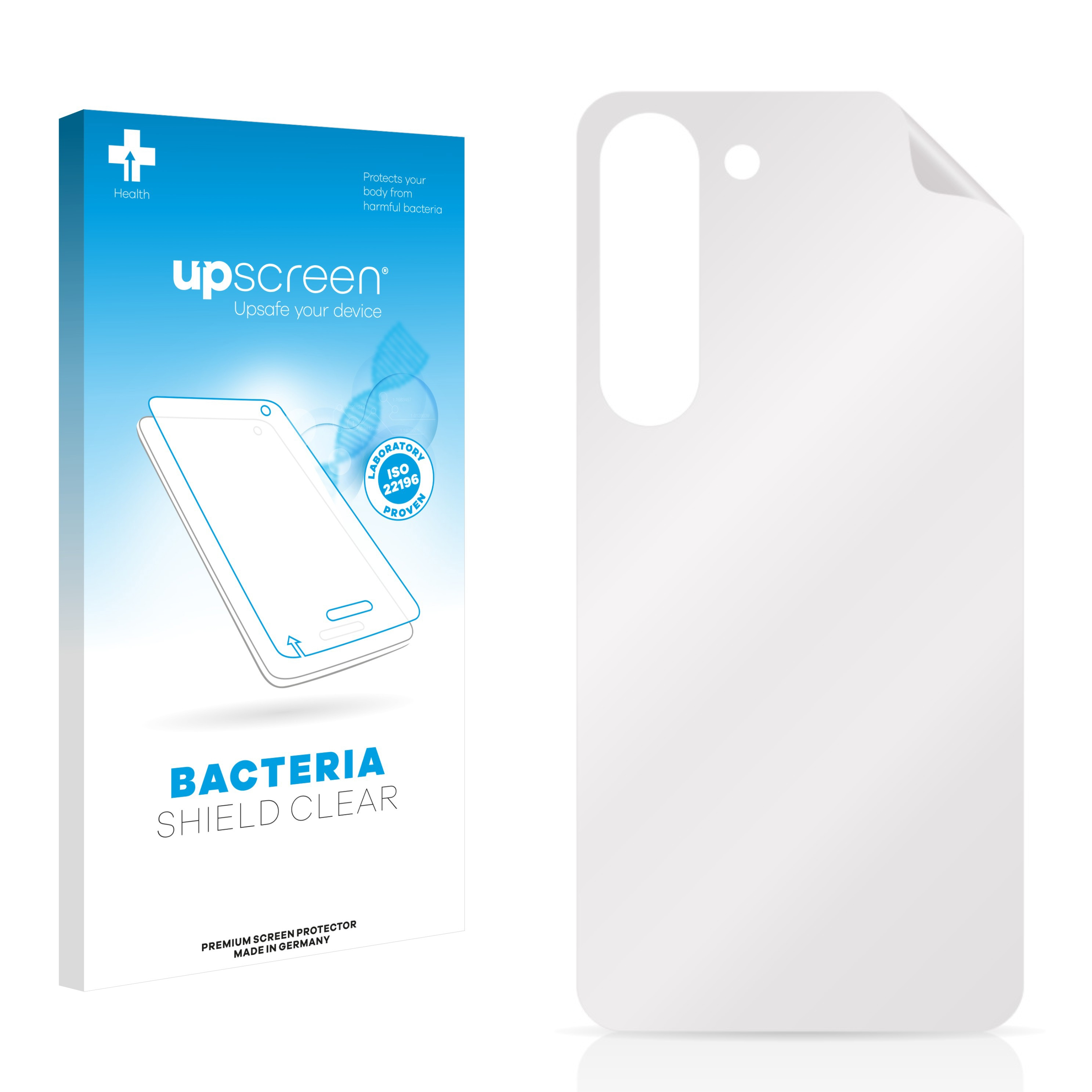 UPSCREEN antibakteriell klare Schutzfolie(für Samsung S23) Galaxy