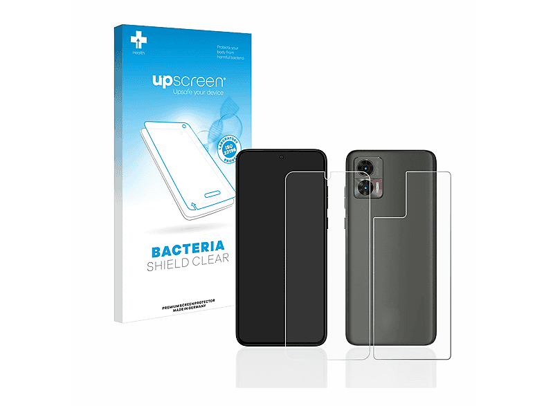 UPSCREEN antibakteriell klare Neo) Motorola Schutzfolie(für 30 Edge