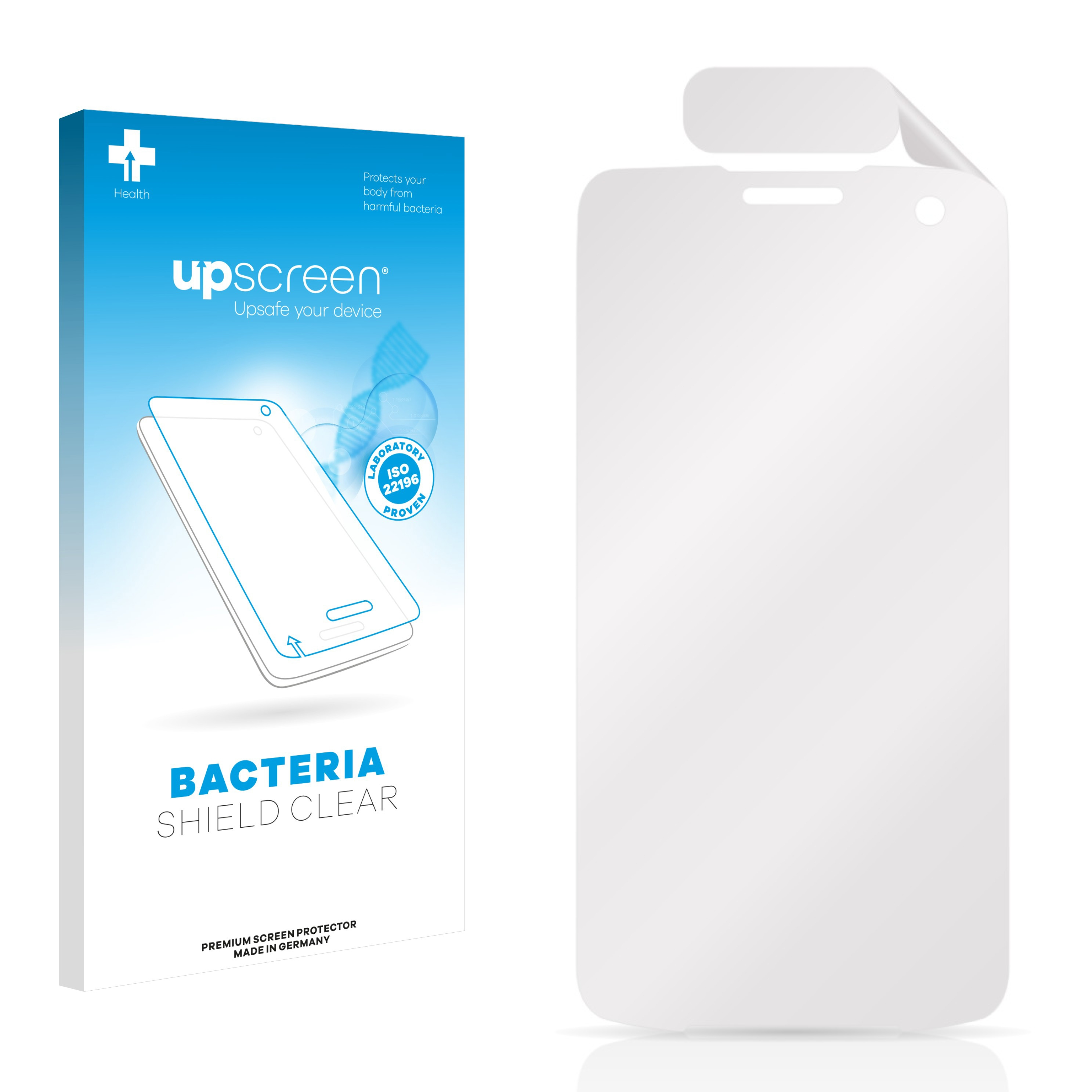 UPSCREEN antibakteriell klare Schutzfolie(für Plus) Unitech EA500P